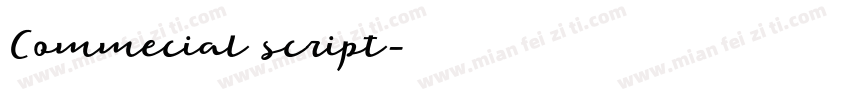Commecial script字体转换